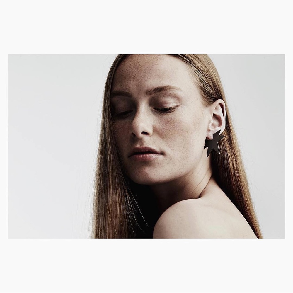 ▪️festival pick▪️Sterling silver big star earrings